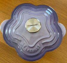 Le Creuset Flower Cocotte 16 cm Bluebell Viola Rara Ghisa Giappone Near Mint