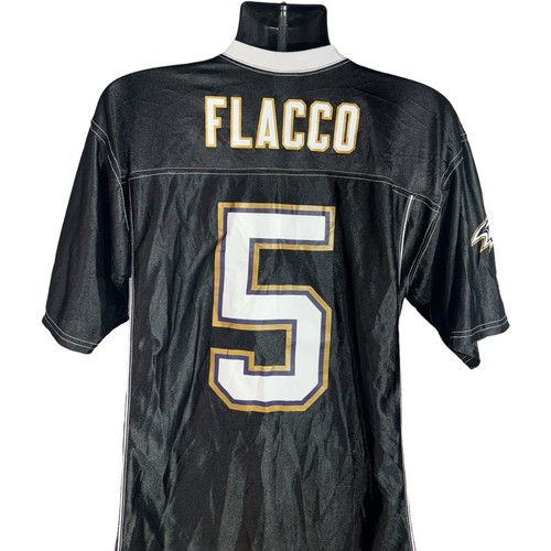 Herren Baltimore Ravens #5 Joe Flacco Schwarz NFL Trikot M - Bild 6 von 7