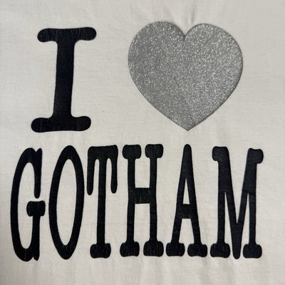 Number Nine I Love Gotham City Silver Heart Japanese brand tee T