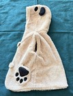 PANGA Panda Hooded Fleece Vest S Beige Button Closure Paw Accents Unisex Baby — photo 4