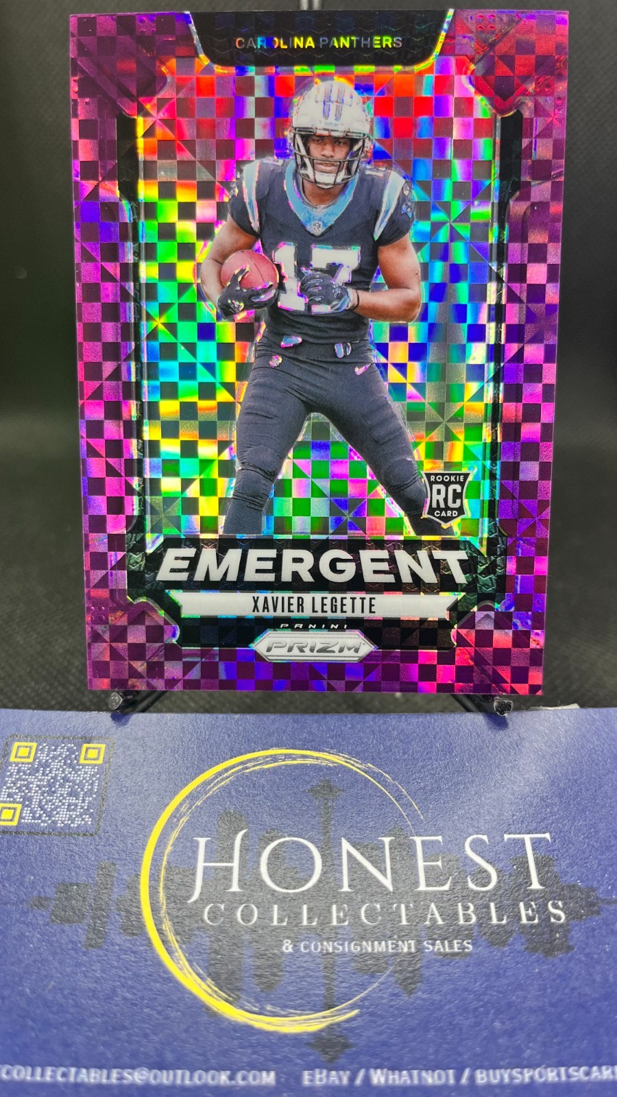 Xavier Legette /49 (RC) - 2024 Panini Prizm Purple Power Prizm Rookie SP #15