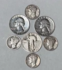 90% CULL Constitutional Silver  Standing Liberty Quarter Washington Mercury Dime