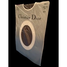 Vintage Christian Dior Pantyhose 4443 Diorissimo Graphite Gray Size 1 Ultrasheer