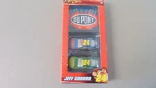 NEW - 2008 Jeff Gordon #24 DuPont Winners Circle 2 Car Set W/Hood Nicorette