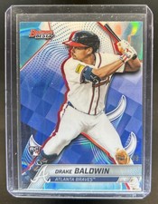 2025 Bowman's Best Drake Baldwin RC Aqua Lava Refractor Rookie #/199 Braves