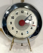 Vintage Ingraham Sentinel Wafer Art Deco Electric Wall Clock SK174 Works!