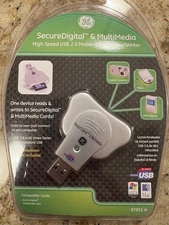 General Electric USB 2.0 High Speed Secure Digital & MultiMedia Card Read/Writer