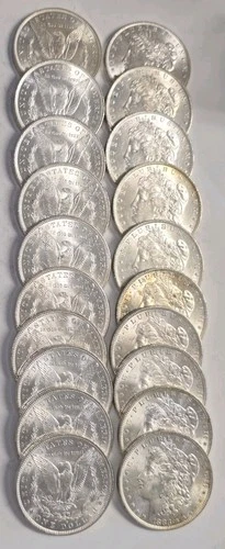 1883-O BU Roll of 20 Morgan Silver Dollars  - Brilliant Uncirculated!