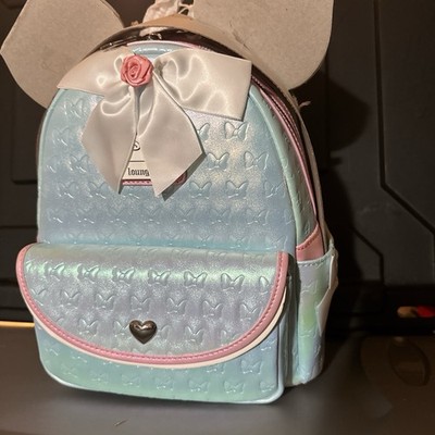 Loungefly Disney Minnie Mouse Iridescent Sequin Ears Mini Backpack - Boxlunch 