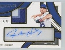 Jon Heasley 2022 Panini Immaculate Clear Prime Auto /41 Dual Relic #ICP-JH