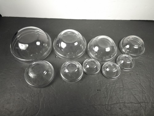 ARC France Clear Glass Nesting Mixing Bowls Set of 9 Various Sizes - Picture 6 of 6