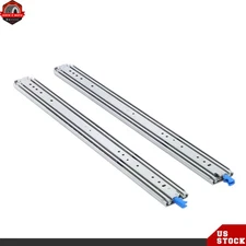 1 Pair 30 Inch Locking Drawer Slides Full Extension & Lock 500 lbs Load Capacity