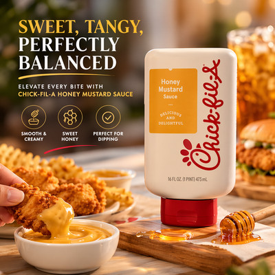 New Official Chick-Fil-A Honey Mustard Sauce Dipping Dressing Bottle 16 FL OZ | eBay New Official Chick-Fil-A Honey Mustard Sauce Dipping Dressing Bottle 16 FL OZ | eBay
