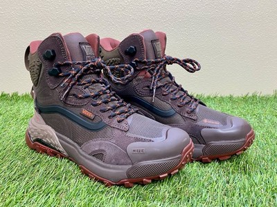 VANS Crestline GTX GORE-TEX MTE Red Bitter Chocolate Brown Boots Men's Size 7