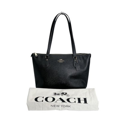 COACH Cross Grain Gallery Tote Tasche Leder Schwarz Damen CH285