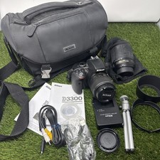 NIKON D3300 2 LENS KIT DX 18-55 AND DX 55-200 INCLUDES EVERYTHING IN PHOTOS