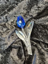 Swarovski Crystal * Blue Tulip (2002 SCS Renewal Gift) * 606546 * No Box