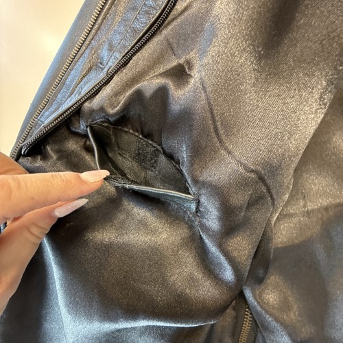 Leather Gallery Black Leather Western Riding Jacket Coat Women’s Large Heavy - Picture 19 of 22
