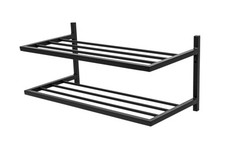 FRAMADO Hängendes Schuhschrank, Schuhregal Schuhständer Loft Metall, 70x33x31cm