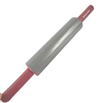 KitchenAid Rolling Pin Red 20'' Non-Stick Steel Classic Baking Tool Heavy Duty