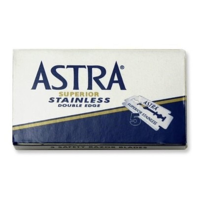 Astra - Blue Superior Stainless Double Edge Razor Blades 100 Count (Pack of 1) 