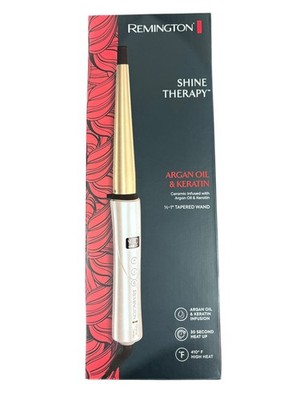 Remington, Shine Therapy, Argan Oil, Keratin, ½-1'', Tapered Curling Wand