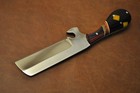 Custom Handemade Stainless Steel Bullcutter Knife Resin Handle With Cover 246 — photo 4
