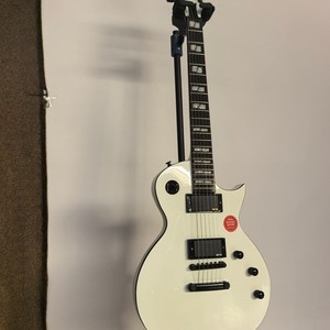 Epiphone WHITE LP Standard Electric Guitar Solid Body active  picups black parts