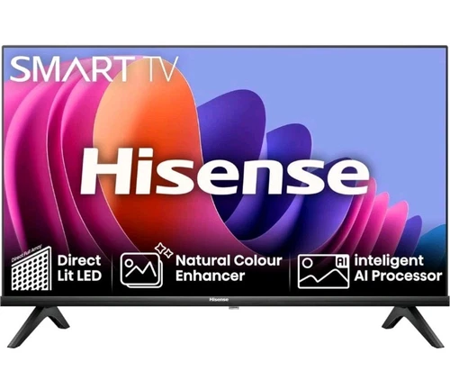 Hisense 40 Inch Smart TV 40E4NTUK - HD Resolution, Natural C Virtual:X & Dolby - Picture 1 of 7