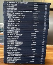 Lot of 33 Baseball Legends Series Hardcover Books Chelsea House 90's HC Set MLB