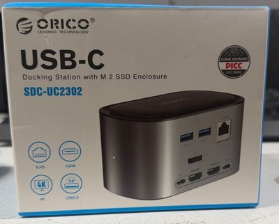 ORICO USB C HUB mit Lüfter NVMe/SATA SSD Gehäuse USB-C Dockingstation