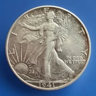 1941-S AU Silver Walking Liberty Half Dollar AU Key Date Beauty FAST SHIPPING 28