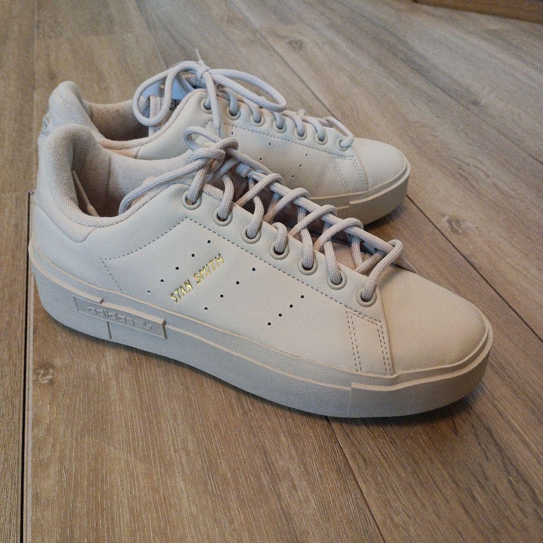 SAOLA Sneakers Donna 8.0US Adidas Stan Smith Suola Spessa Crema Edizione Limitata Rare M