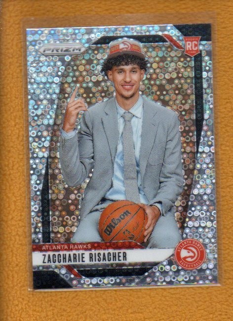 Zaccharie Risacher 2024-25 Panini Prizm Rookie Variation Fast Break Prizm RC 265