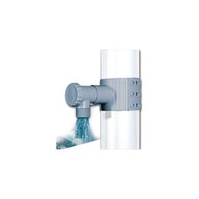 Récupérateur eau pluie gris pour gouttiere de 75 a 100