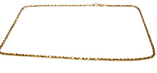 Hallmarked 9ct Yellow Gold Chain Necklace 16.72g 59cm