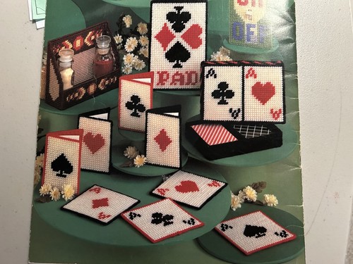 PLAYING CARDS SET , BRIDGE, PLASTIC CANVAS PATTERN ONLY