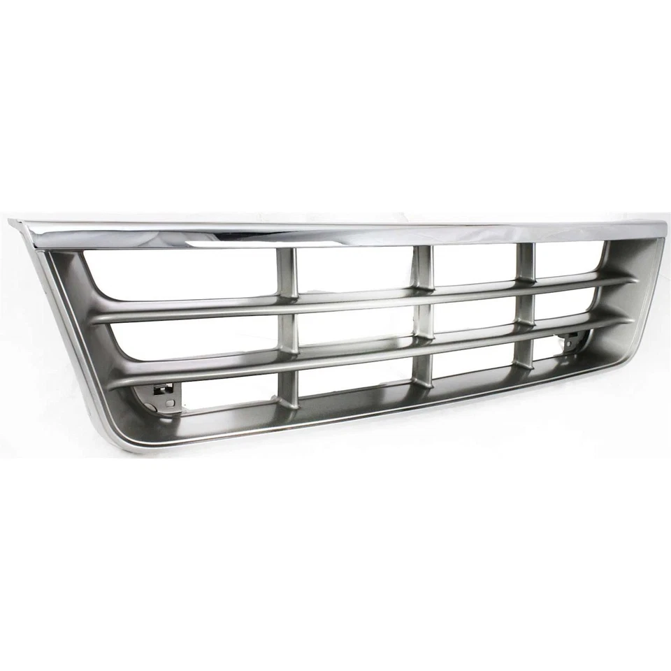 NEW FRONT GRILLE GRAY WITH CHROME FOR 1992-1996 FORD E-150 ECONOLINE FO1200180 Foto 4 de 4