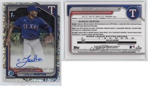 2024 Bowman Chrome Prospect Speckle Refractor /299 Curley Martha #CPA-CM Auto