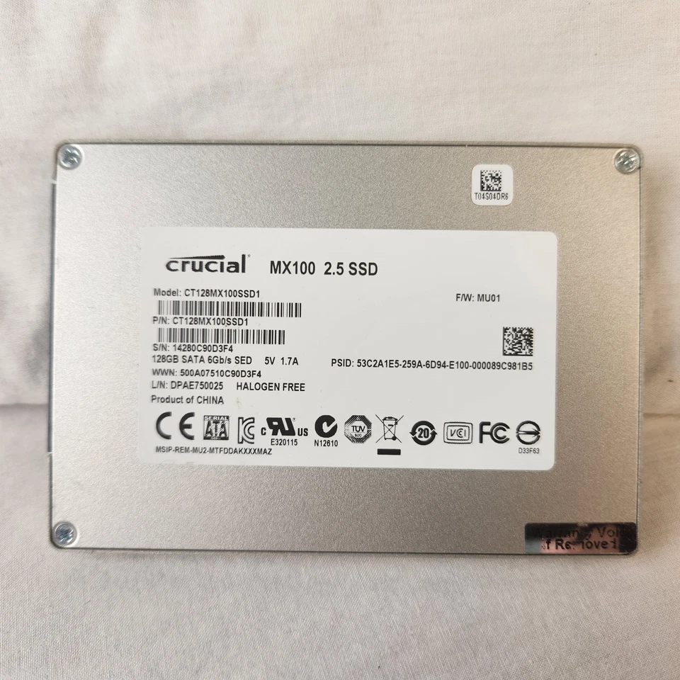 Crucial MX100 2.5" 128GB SATA III Internal Solid State Drive CT128MX100SSD1 - Image 2 of 3