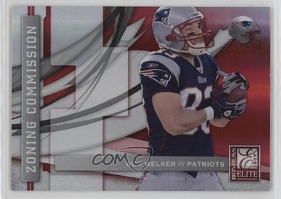 2009 Donruss Elite Zoning Commission Red 172/199 Wes Welker #5 1cx3