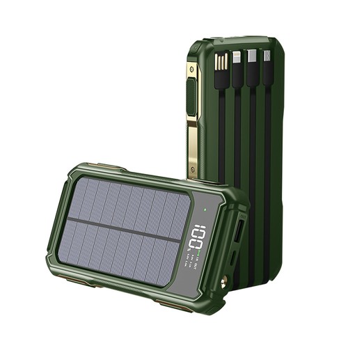 2023 Super 10000mAh 4 Output Portable Charger Solar Power Bank for Cell Phone - Picture 17 of 20