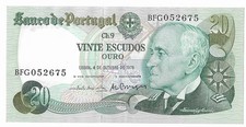 Portugal 20 Escudos, 1978, P-176c   UNC