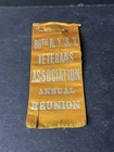 Antique Civil War Reunion Gar Ribbon Steuben Rangers 86th New York Sv