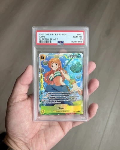 Nami -  2026 One Piece EB03 EN Alternate Art #053 - PSA 10