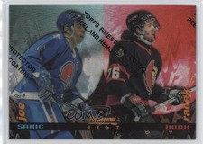1994 Topps Finest Bowman's Best Duals Refractor Joe Sakic Radek Bonk #3 HOF 10lp
