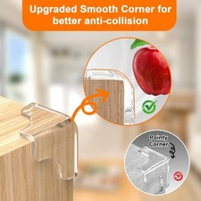 Corner Protector Baby Proofing 12Pcs Pre-Taped Clear for Tables  Furniture