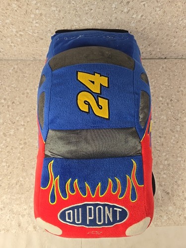 Jeff Gordon 24 Peluche NASCAR Stock Car 18" Almohada Du Pont Chevy RARO BONITO - Imagen 5 de 7