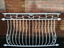 Powder coated white colour Juliet Balcony, Balustrades, Railings. Number 8