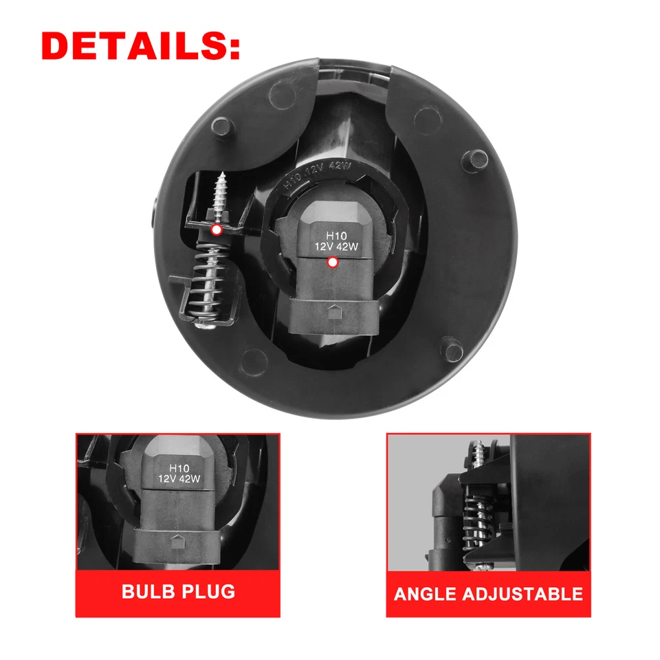 For 2007-2014 Ford Expedition/ 2008-2011 Ford Ranger Bumper Driving Fog Lights Foto 4 de 4